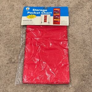 New! Red Storage Pocket Chart